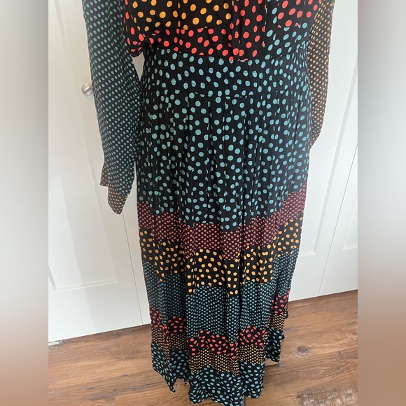 Carole Little St Tropez West 4 S Polka Dot 3 Piece Maxi Skirt Button Down Jacket - Picture 4 of 8